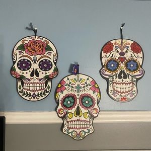 Candy skull wall decor
